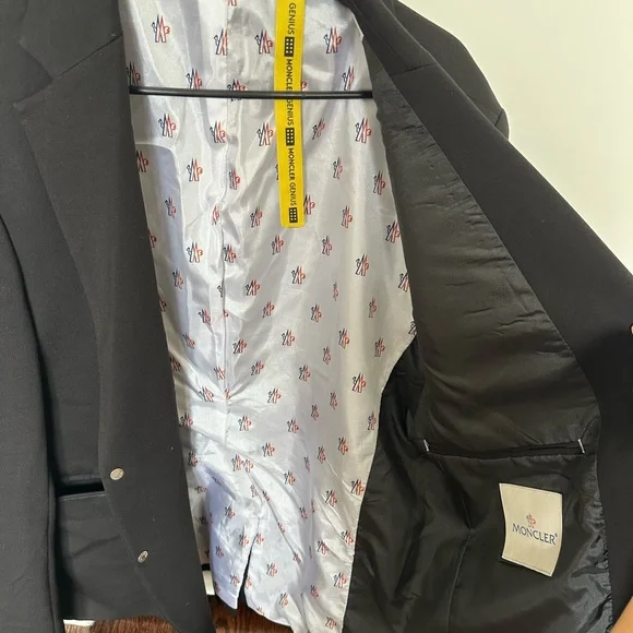 Moncler Black Sport Coat Modern Cut